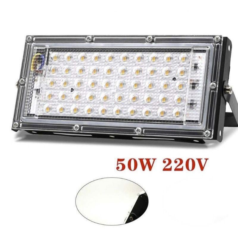 Lampu Sorot Flood Light 220V 50W Cool White Super Terang Lampu LED Murah