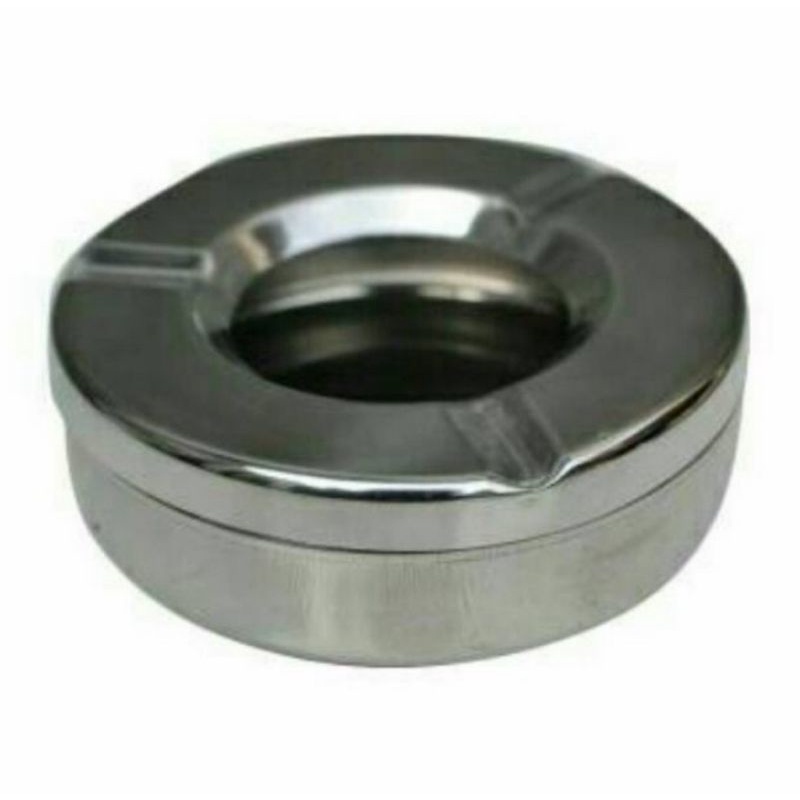 asbak tutup stainless steel high quality ashtray diameter 9.5cm