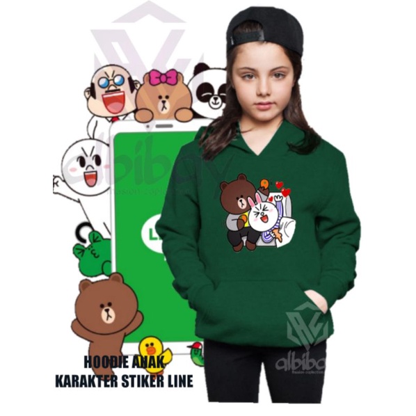 jake hoodie anak LINE STIKER KARAKTER