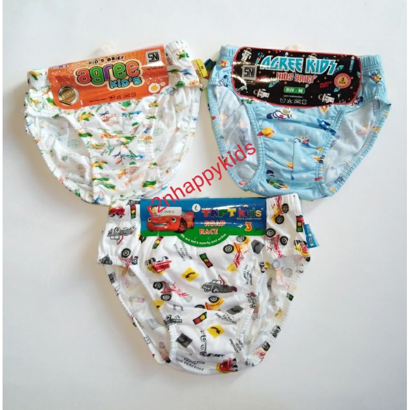 ( 3 Pcs ) Celana Dalam Anak AGREE KIDS  | Celana Dalam Anak Laki Laki | AGREE KIDS