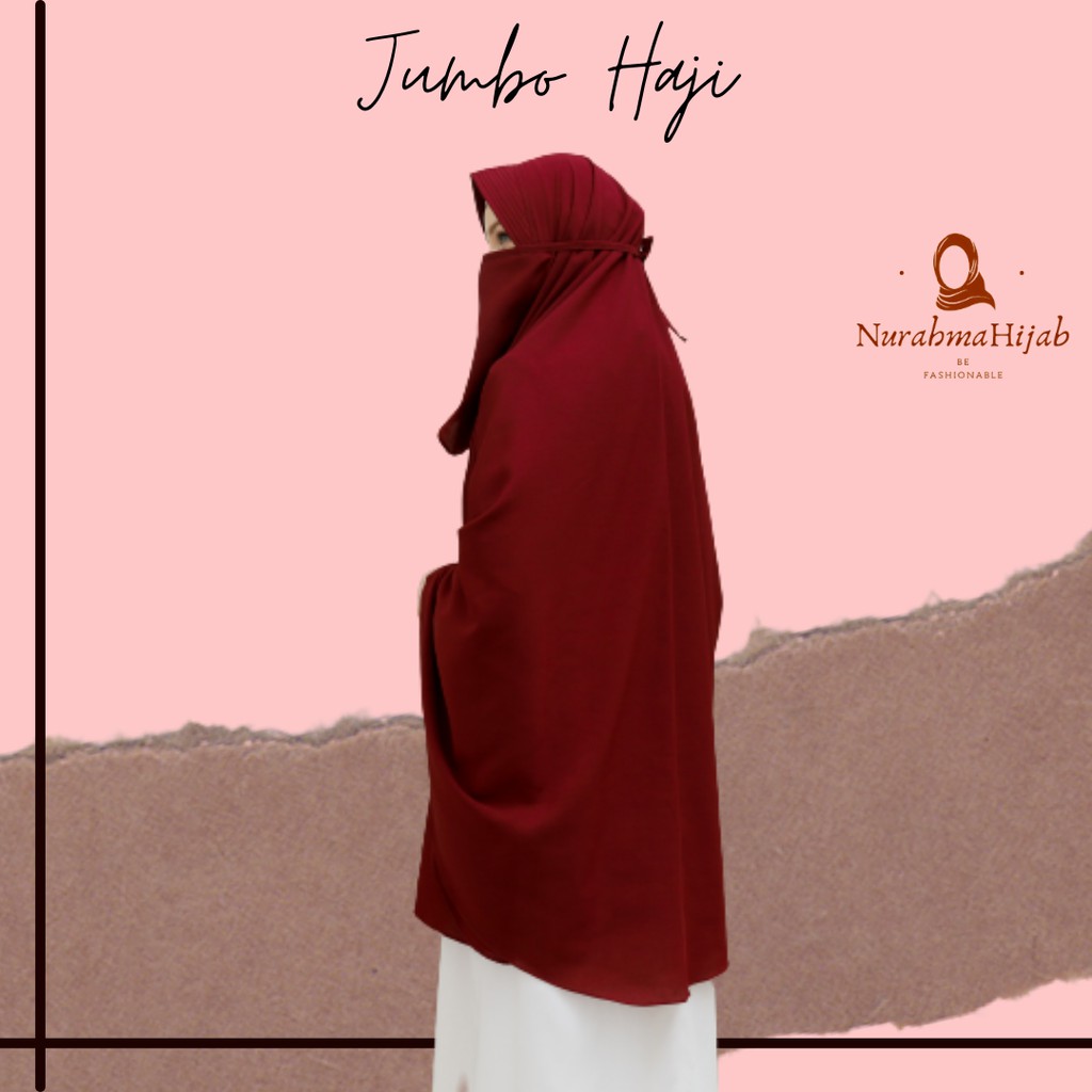 khimar super JUMBO HAJI Wolfis premium