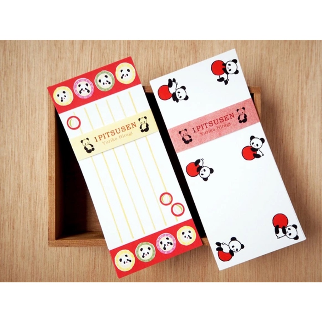 

Yuriko Hiragi Retro Panda One-Stroke Paper A Set Memo