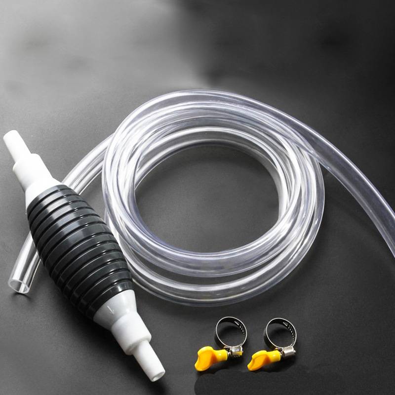 [1Set Newest High Flow Siphon Hand Fuel Pump] [Portable Car Fuel Tank Sucker Oil Transfer]