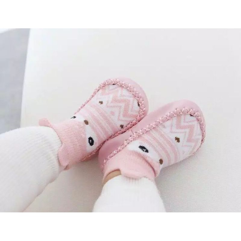 BLESSHOP Sepatu Bayi Kaos Kaki Sepatu Anti Slip Sepatu Prewalker