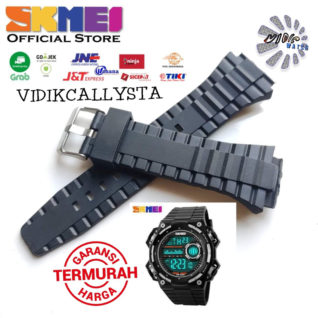 Strap tali jam tangan Skmei DG 1115 SKMEI 1115 Hitam tali skmei