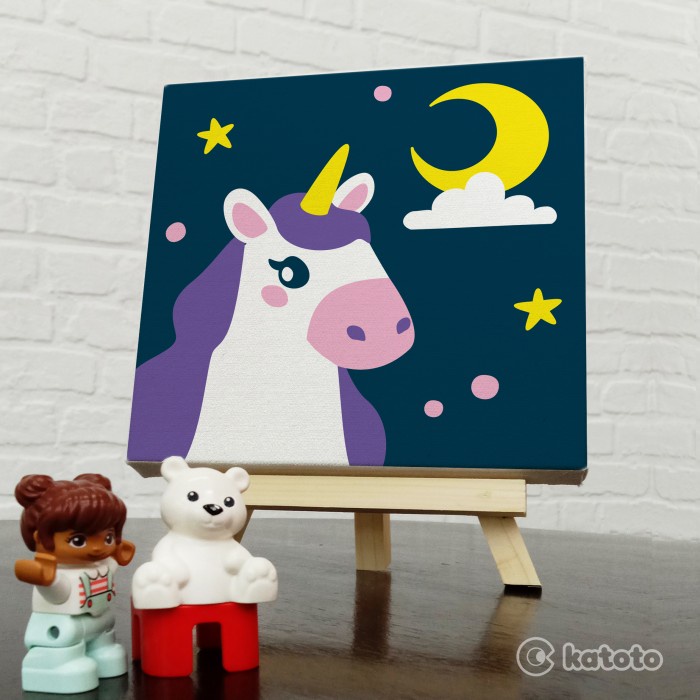 

(TERLARIS) PAINT BY NUMBERS UNICORN SERIES. KUDA MY LITTLE PONY PEGASUS MELUKIS - Unicorn 2
