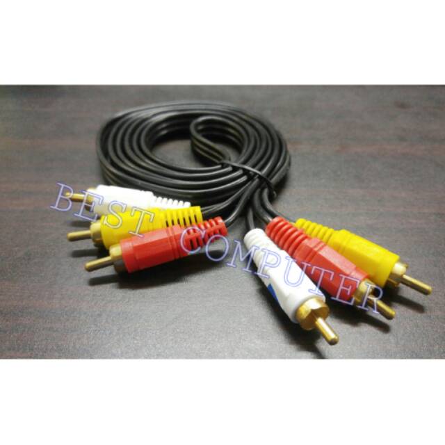 KABEL RCA 3 - RCA 3 PANJANG 1.5M / KABEL AV / KABEL VIDEO