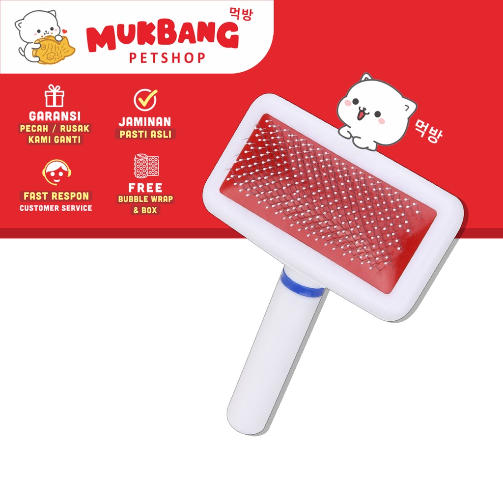 Sisir Sikat Slicker Bulu Rambut Anjing Kucing Pet Brush Comb Grooming Sisir Kucing Murah