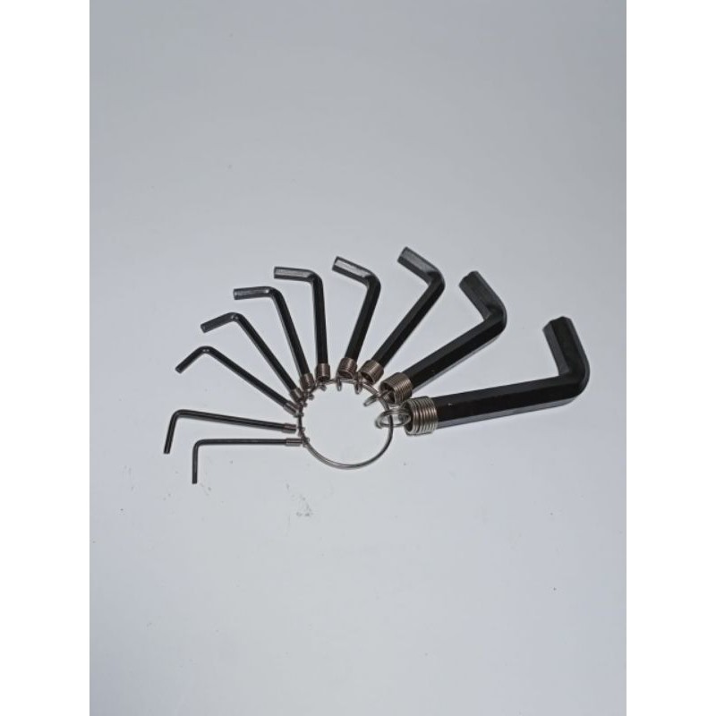 Kunci L set 10 pcs/ set hitam