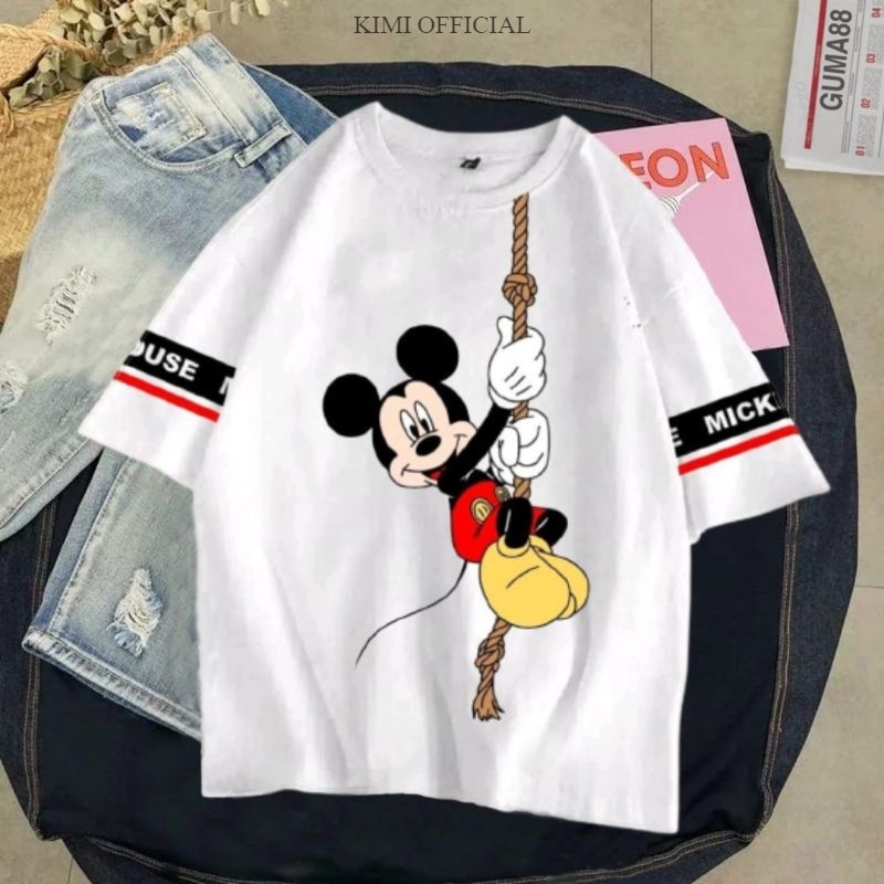 Kaos MICKEY MOUSE TALI / Atasan Baju Kaos Micky Mouse Oversize Jumbo Premium