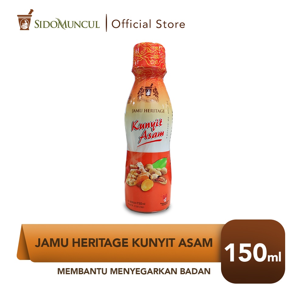 Jamu Heritage Kunyit Asam 150ml Sido Muncul Menyegarkan Badan