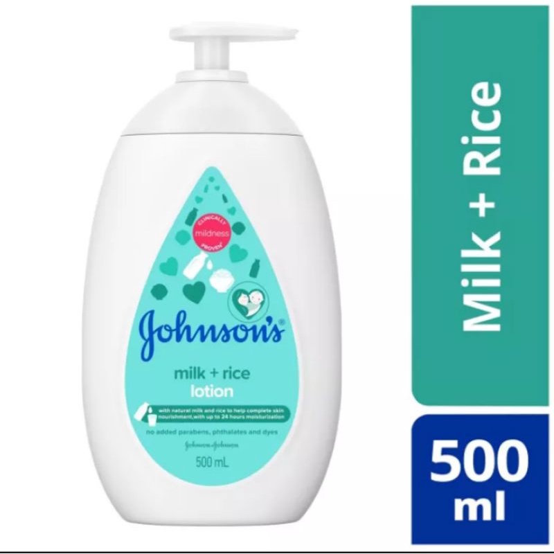 Johnson Milk + Rice Hair & Body Baby Lotion - Losion Baby 500ml