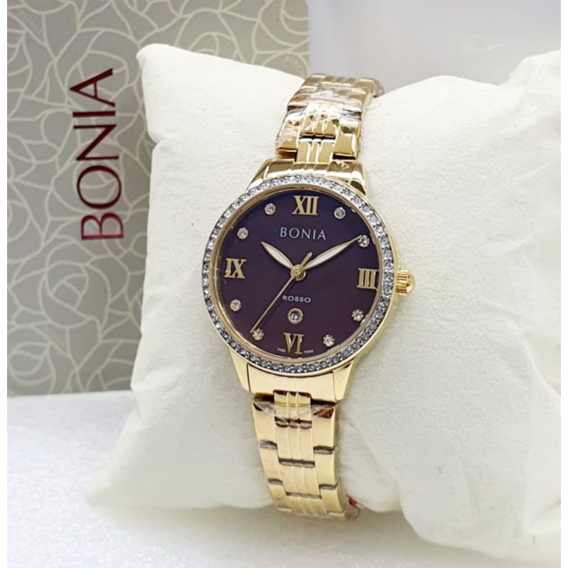 JAM TANGAN BONIA 10283 TGL STAINLESS ORIGINAL