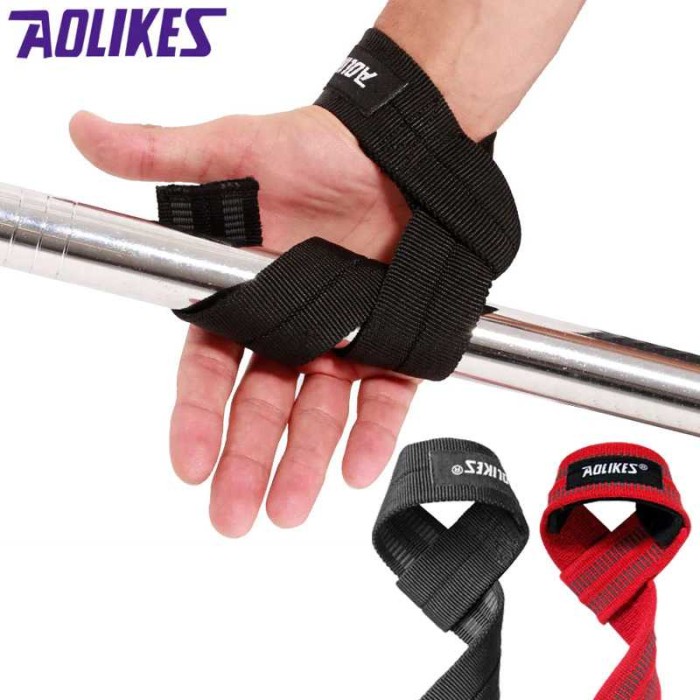 2 PCS Hand Strap Gym Power Strap Fitness Lifting Grip Anti Slip Wrist