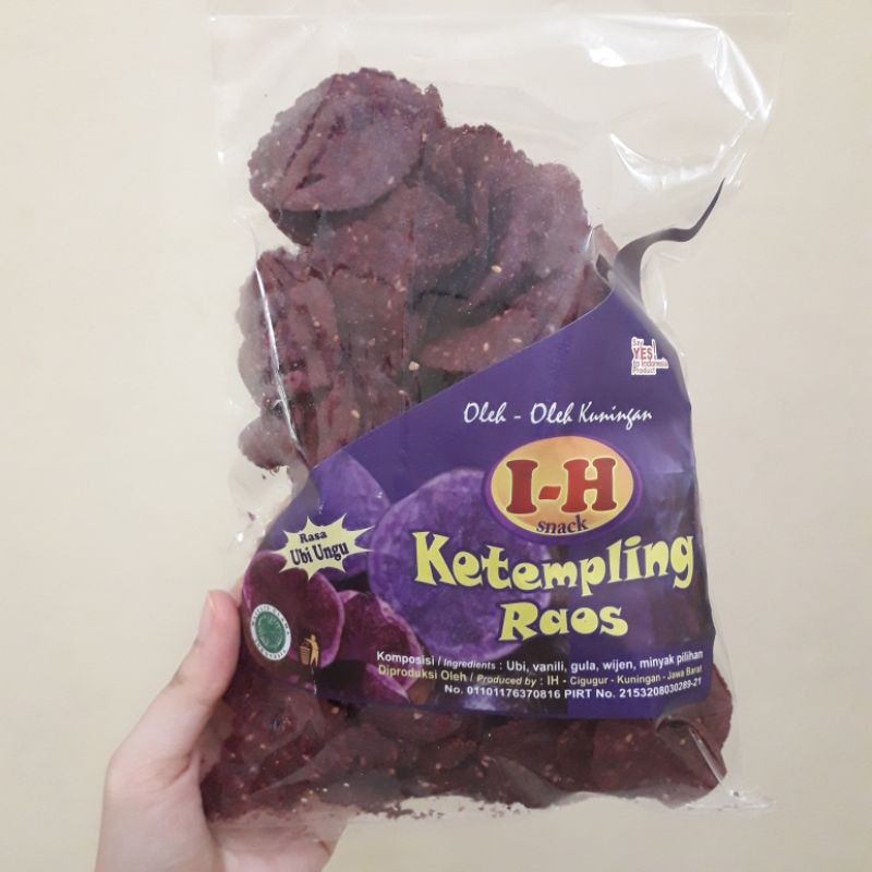 

Keripik ubi, Gemblong, Ketempling IH Rasa Ubi Ungu 250 gram Khas Kuningan (min. order 2 pcs, boleh mix rasa)