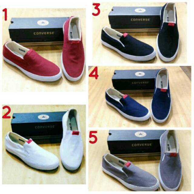 SBS - converse slipon canvas for man & women high quality