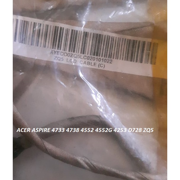 Kabel LVDS ACER ASPIRE 4733 4738 4552 4552G 4253 D728 ZQ5 XYEDD0ZQ5LC020101022 ZQ5