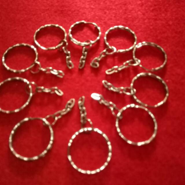 Ring gantungan kunci gerigi isi 144 pcs(2,5cm)