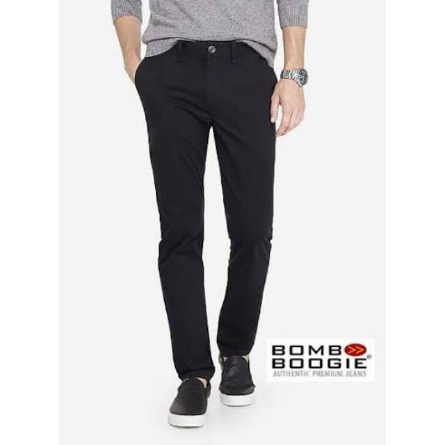 Celana Panjang Jeans Denim Skiny Pria Distro Premium Quality Murah Hitam