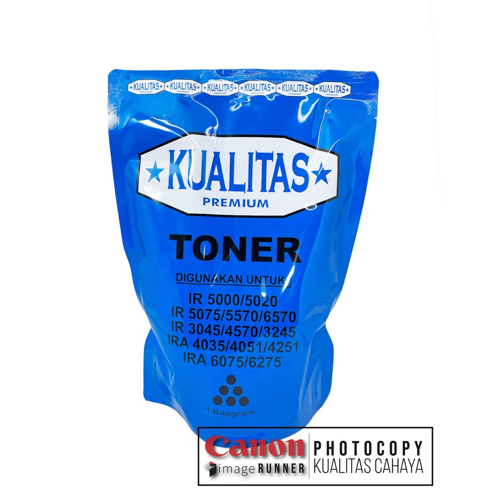 Toner Kualitas Mesin Fotokopi Canon IR 6000 IRA 6075 6275 Hasil Hitam Blok