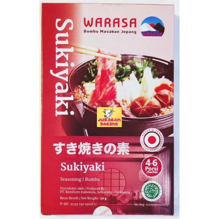 

TERBARU Bumbu Sukiyaki Warasa No MSG 50 gram