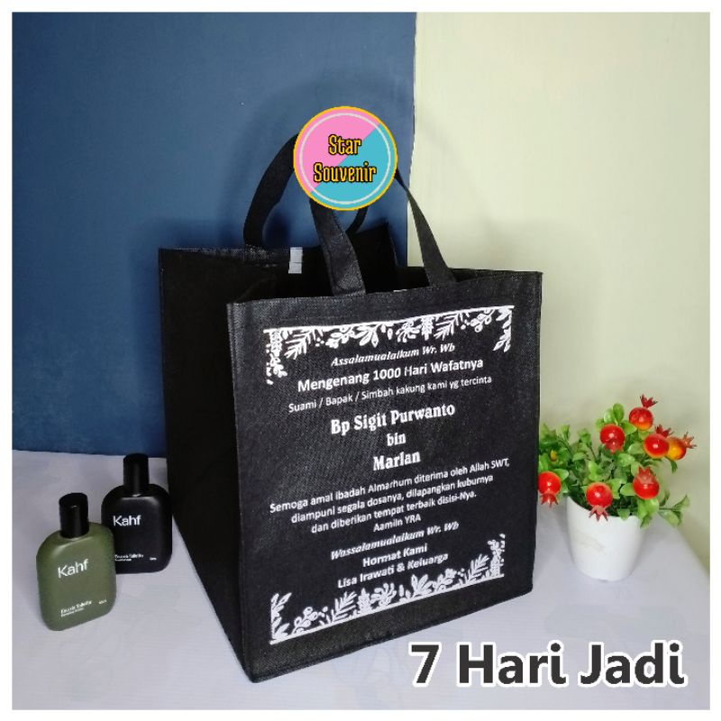 

Tas Berkat Tas Haul Tas Berkat Tas Hajatan Sablon Syukuran Hajatan Tahlil Nasi Kotak
