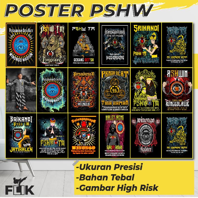 Poster Hiasan Dinding PSHW Sh Winongo Seri 1