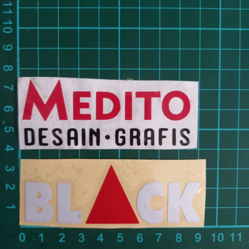 Stiker Cutting Black