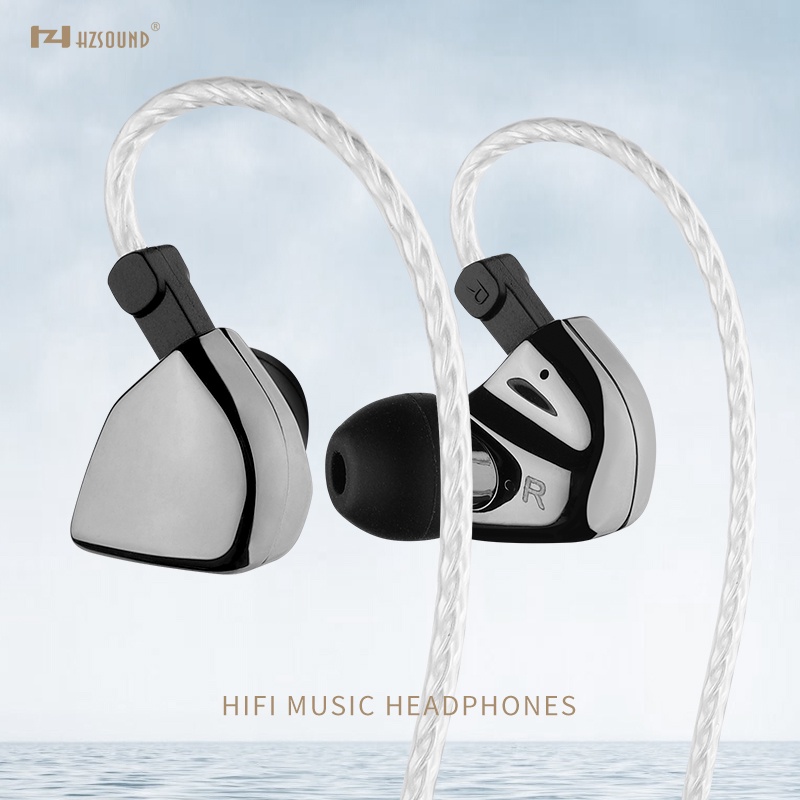 Hzsound Heart Mirror Pro Earphone In ear HiFi 2 Pin Dengan Kabel Konektor 10mm