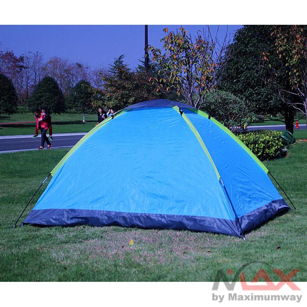 Double Layer Door Camping Tent / Tenda Camping - ZP32750 Warna Biru