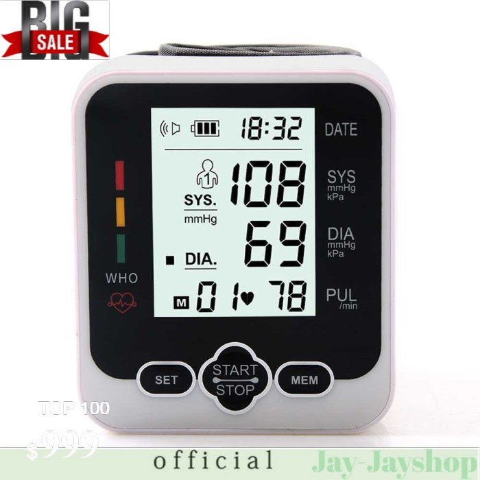 JZIKI Pengukur Tekanan Darah Sphygmomanometer with Voice - KWL-W03