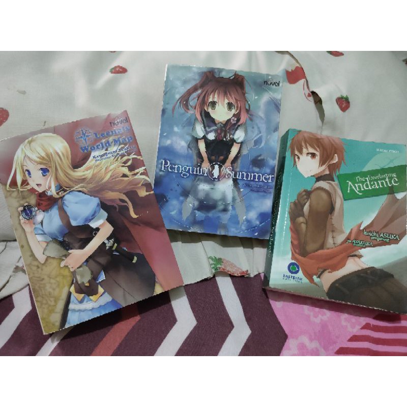 [PRELOVED] Light Novel Leena's World Map, Penguin Summer, The Everlasting Andante