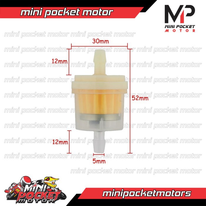 Filter Bensin - Saringan Bensin Motor Mini GP - Trail - ATV Universal Dijamin Original Asli