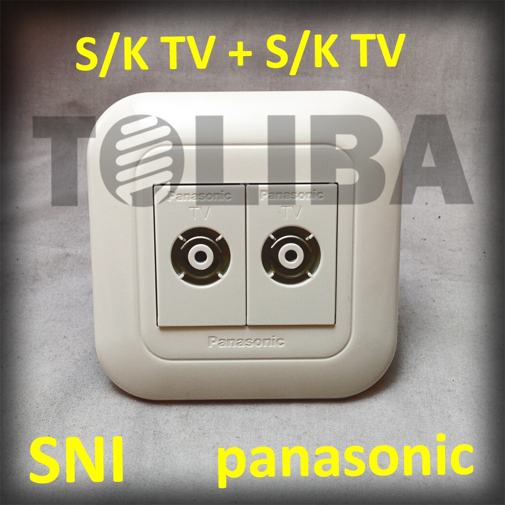 stopkontak tv / 2 stop kontak s/k tv antena inbow ib panasonic SNI