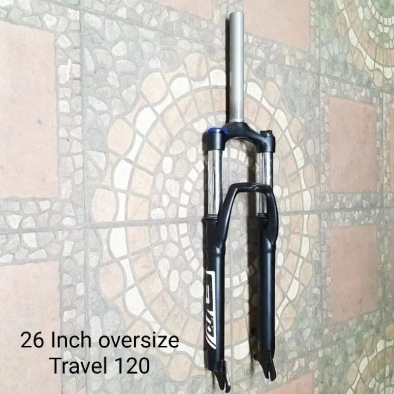 SHOCKBREAKER DEPAN SEPEDA 26 INCH TIANG 28.6 COIL LOCK FORK EVO 120T HITAM