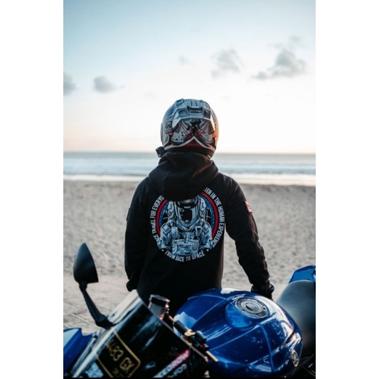 HOODIE | PROSTREET | RIDER FROM SPACE V.2 | BLACK | NEW | ORIGINAL