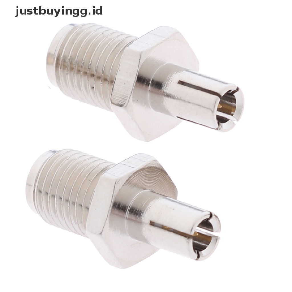 2pcs Adapter Konektor Rf Coaxial Jack Sma Female Ke Ts9 Male Plug