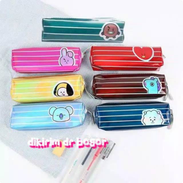 

MOS Tempat Pensil KPOP hologram laser Cute