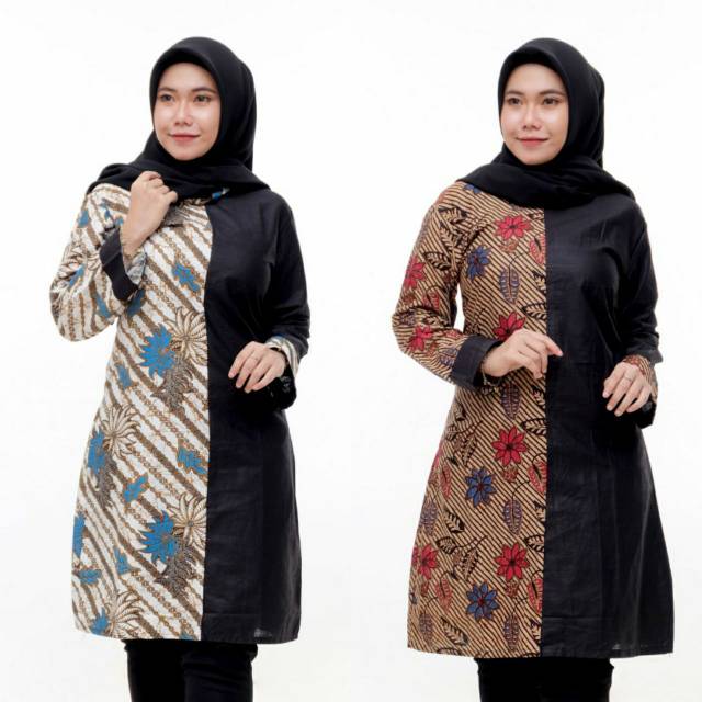 BATIK TUNIK SHIBORI JUMPUTAN TERBARU size S 3L HRB026 BATIK TUNIK SHIBORI JUMPUTAN TERBARU size S 3L HRB026