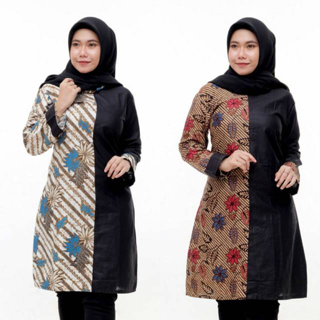  BATIK  TUNIK  SHIBORI JUMPUTAN TERBARU size S 3L HRB026 