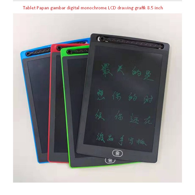 

Tablet Papan gambar digital monochrome LCD drawing grafik 8.5 inch