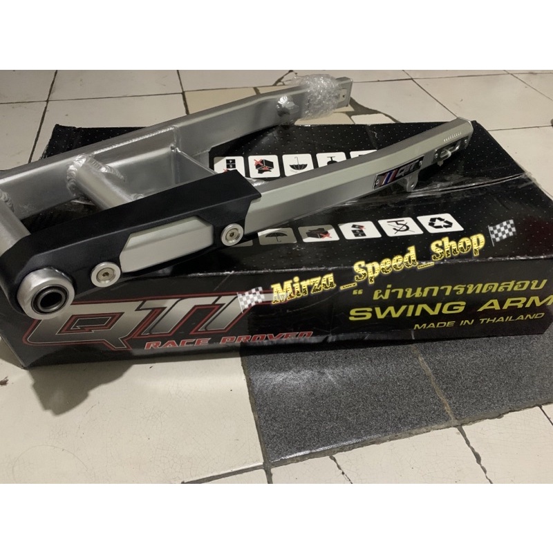 SWING ARM QTT SATRIA FU HEXAGONAL MOUNTING BAWAH SILVER