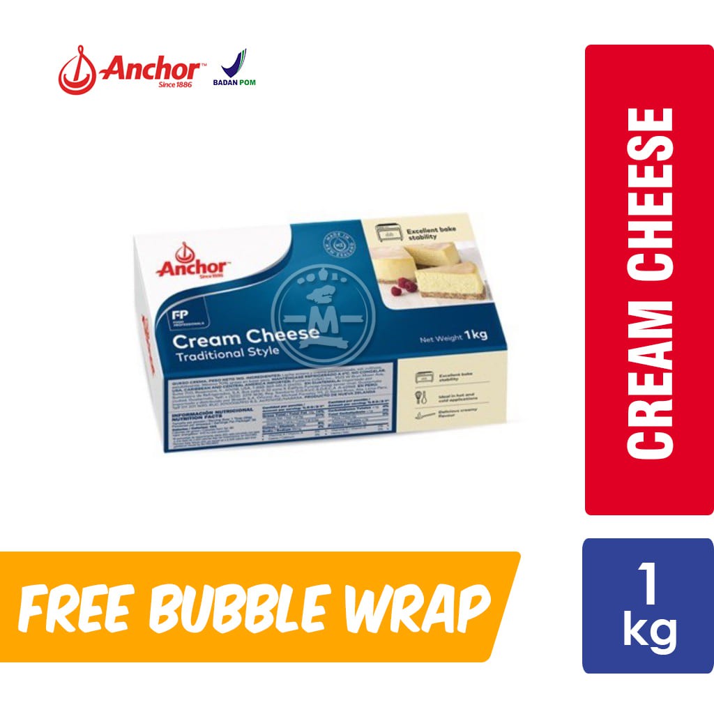 

Anchor Keju cream cheese Kemasan Asli [1 kg] KHUSUS INSTANT