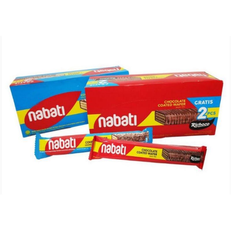 

WAFER NABATI CHOCOLATE COATED 1 BOX ISI 12