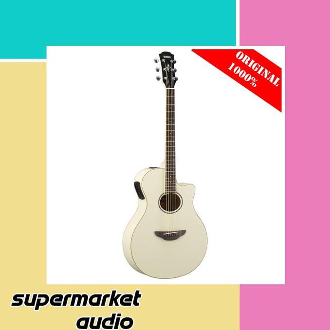 Yamaha Gitar Akustik Elektrik Apx600 White Apx 600 Vw Apx600 Putih
