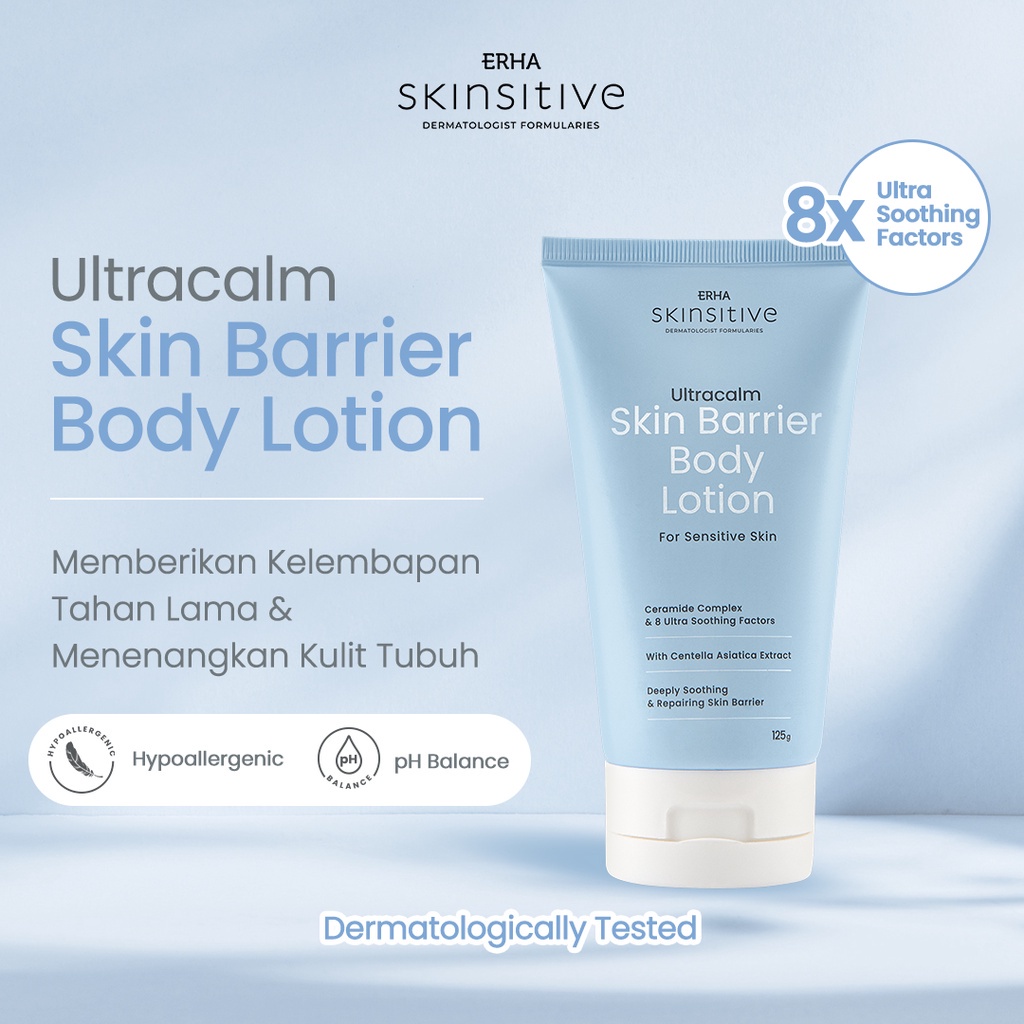 ERHA Skinsitive Skin Barrier Moisturizer / UltraCalm Toner / Face Wash / Body Lotion / Sensitive