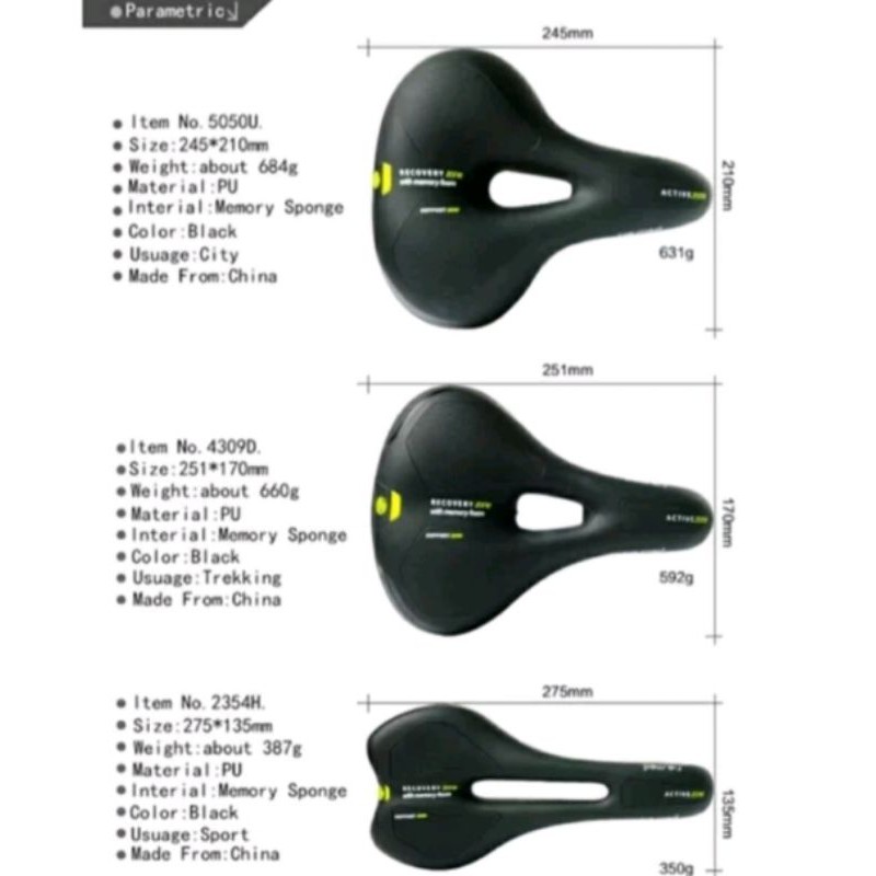 Saddle sadel selle royal remed type athletic with memory foam empuk sadel sepeda