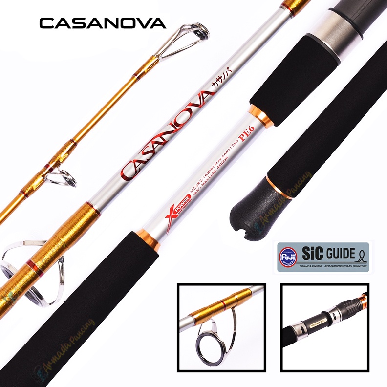 Joran Pancing Maguro CASANOVA I Fuji SIC I Joran Laut I Jigging