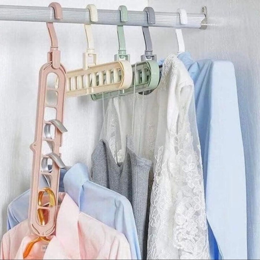 EM Gantungan Susun Baju Pakaian 9lubang Magic Hanger