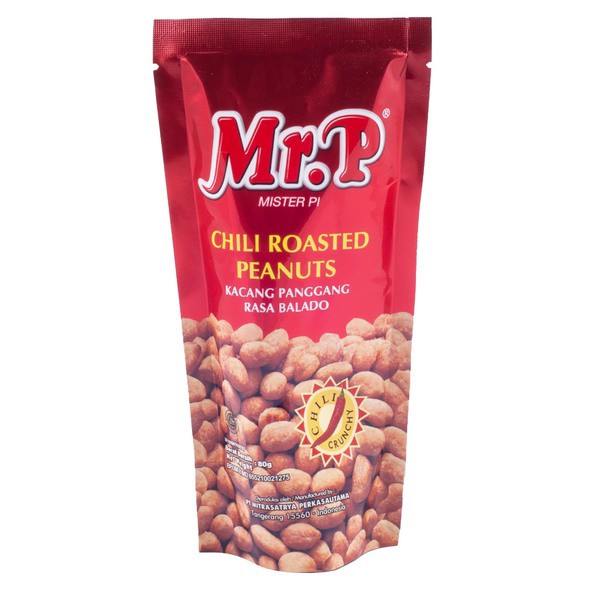 

MR-P Chili Roasted Peanuts 80g - Kacang Panggang Rasa Balado